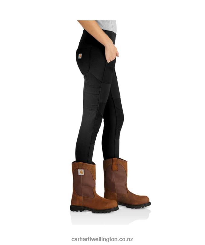 Women Force Fitted Midweight Utility Legging Carhartt R6J0P182 Black