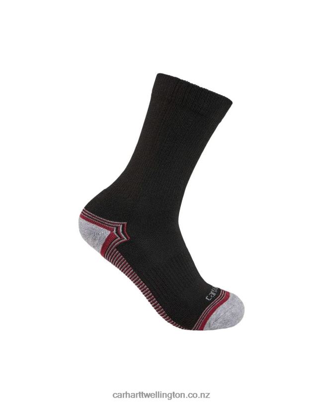 Women Force Midweight Crew Sock 3 Pairs Carhartt R6J0P252 Black