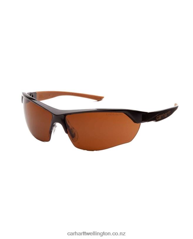Women Half Frame Ratcheting Temple Safety Glasses Carhartt R6J0P239 Bronze
