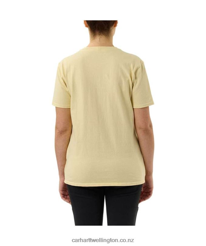 Women Loose Fit Heavyweight Short-Sleeve K87 Pocket T-Shirt Carhartt R6J0P223 Ash Rose
