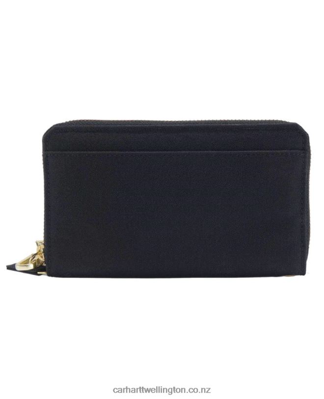 Women Nylon Duck Lay-Flat Clutch Wallet Carhartt R6J0P232 Black