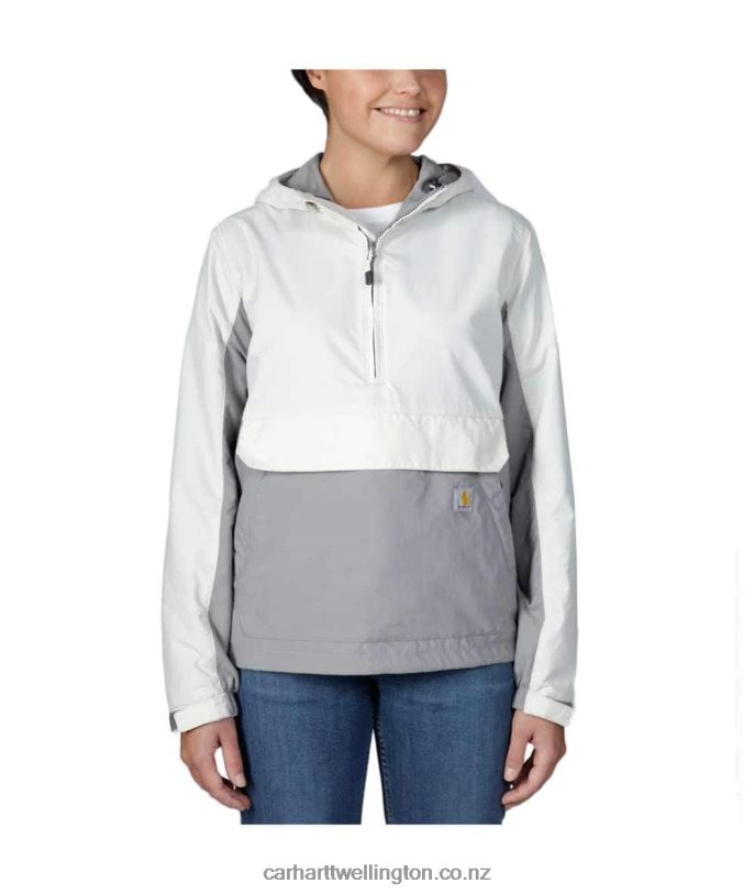 Women Rain Defender Loose Fit Lightweight Packable Anorak Carhartt R6J0P185 Black
