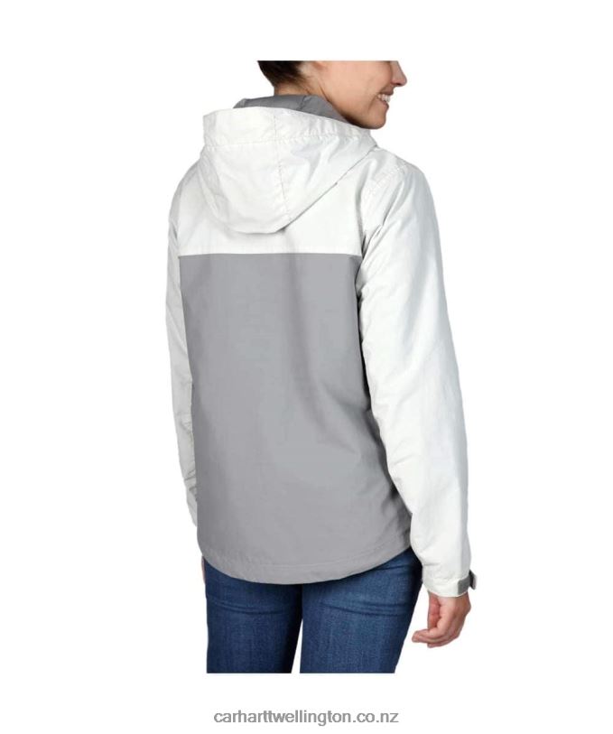 Women Rain Defender Loose Fit Lightweight Packable Anorak Carhartt R6J0P185 Black
