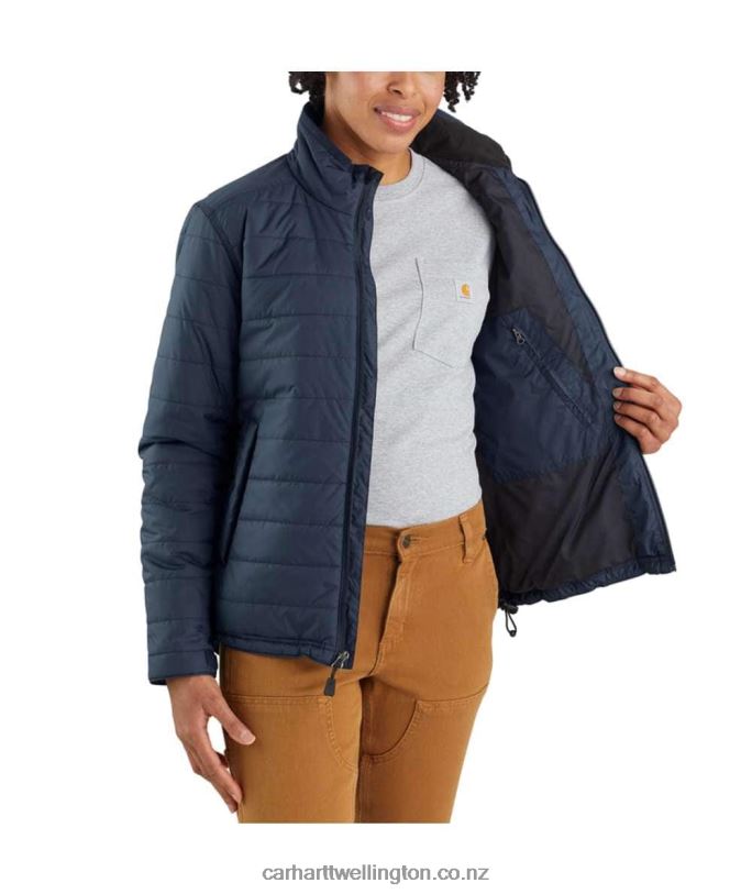 Women Rain Defender Relaxed Fit Lightweight Insulated Jacket Carhartt R6J0P190 Black
