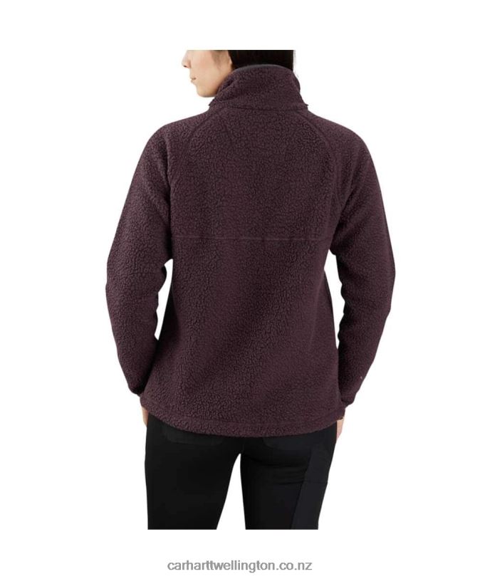 Women Relaxed Fit Fleece Pullover Carhartt R6J0P208 Basil Heather