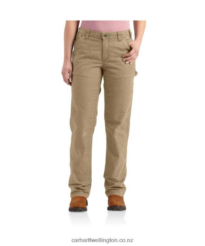 Women Rugged Flex Loose Fit Canvas Work Pant Carhartt R6J0P201 Black