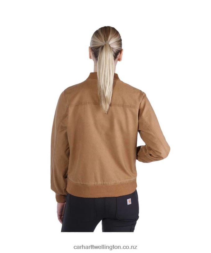 Women Rugged Flex Relaxed Fit Canvas Jacket Carhartt R6J0P196 Black