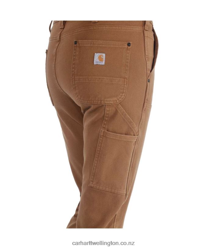 Women Rugged Flex Relaxed Fit Twill Double-Front Work Pant Carhartt R6J0P202 Black