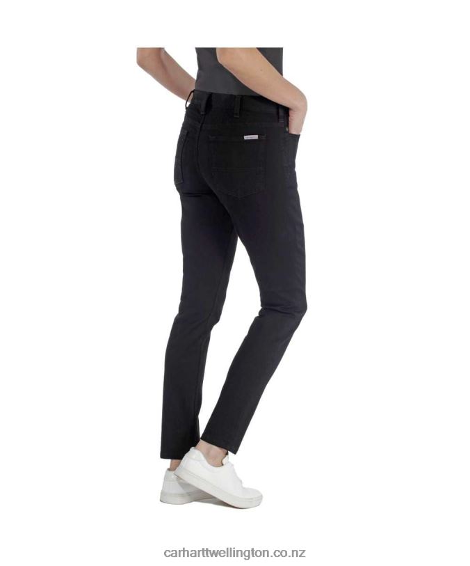 Women Rugged Flex Slim Fit Jean Carhartt R6J0P203 Onyx