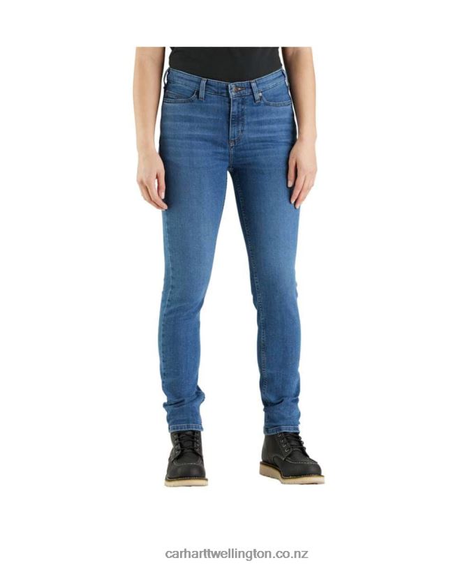 Women Rugged Flex Slim Fit Tapered Jean Carhartt R6J0P199 Hazel