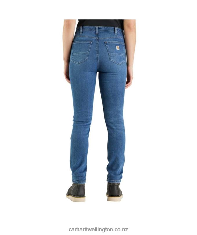 Women Rugged Flex Slim Fit Tapered Jean Carhartt R6J0P199 Hazel