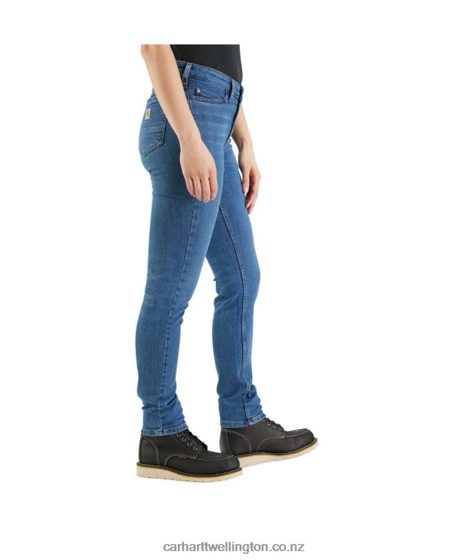 Women Rugged Flex Slim Fit Tapered Jean Carhartt R6J0P199 Hazel