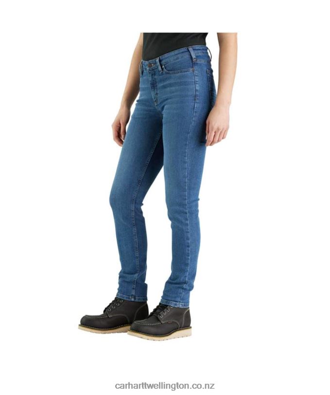 Women Rugged Flex Slim Fit Tapered Jean Carhartt R6J0P199 Hazel