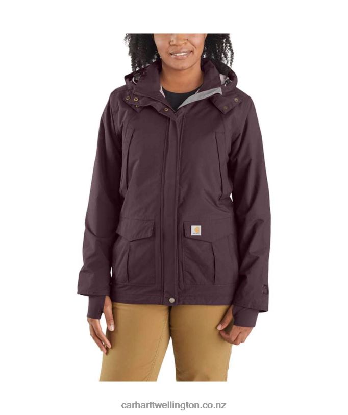 Women Storm Defender Relaxed Fit Heavyweight Jacket Carhartt R6J0P193 Black