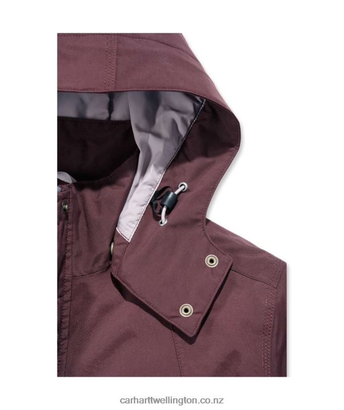 Women Storm Defender Relaxed Fit Heavyweight Jacket Carhartt R6J0P193 Black