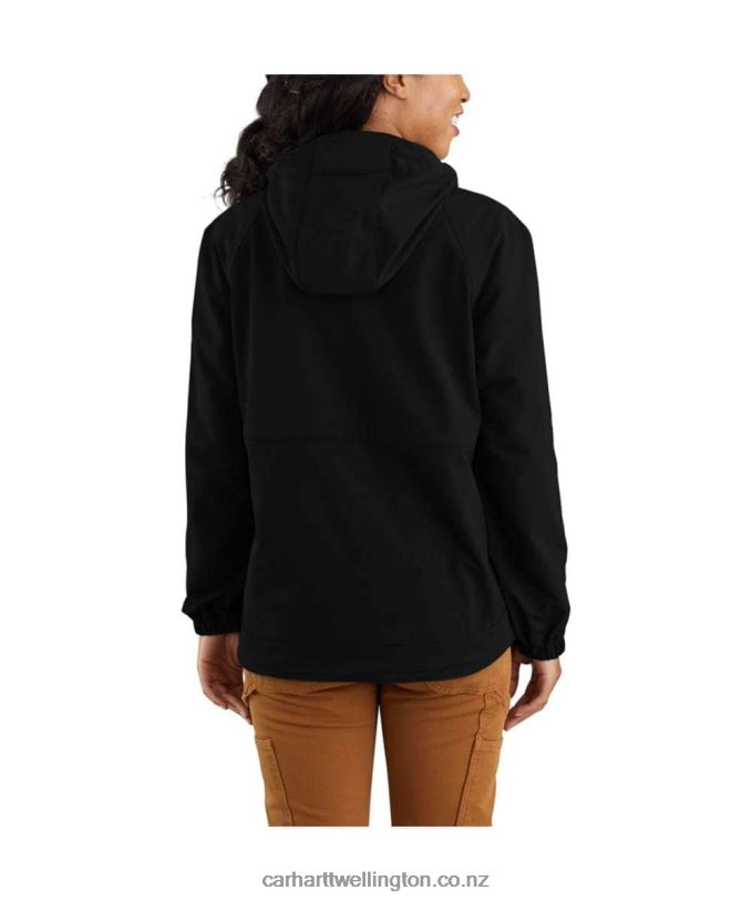 Women Super Dux Relaxed Fit Lightweight Hooded Jacket Carhartt R6J0P197 Black