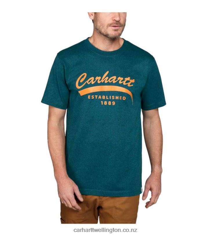 Men Relaxed Fit Heavyweight Short-Sleeve Graphic T-Shirt Carhartt R6J0P118 Black