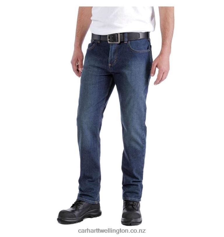 Men Rugged Flex Relaxed Fit 5-Pocket Jean Carhartt R6J0P60 Coldwater
