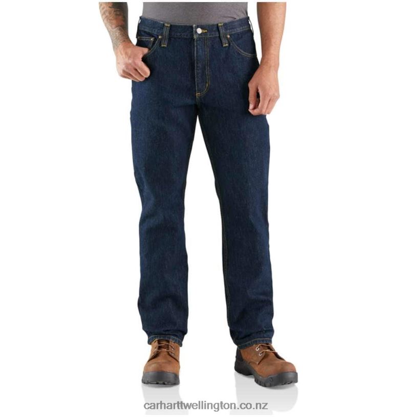 Men Rugged Flex Relaxed Fit Heavyweight 5-Pocket Jean Carhartt R6J0P11 Freight