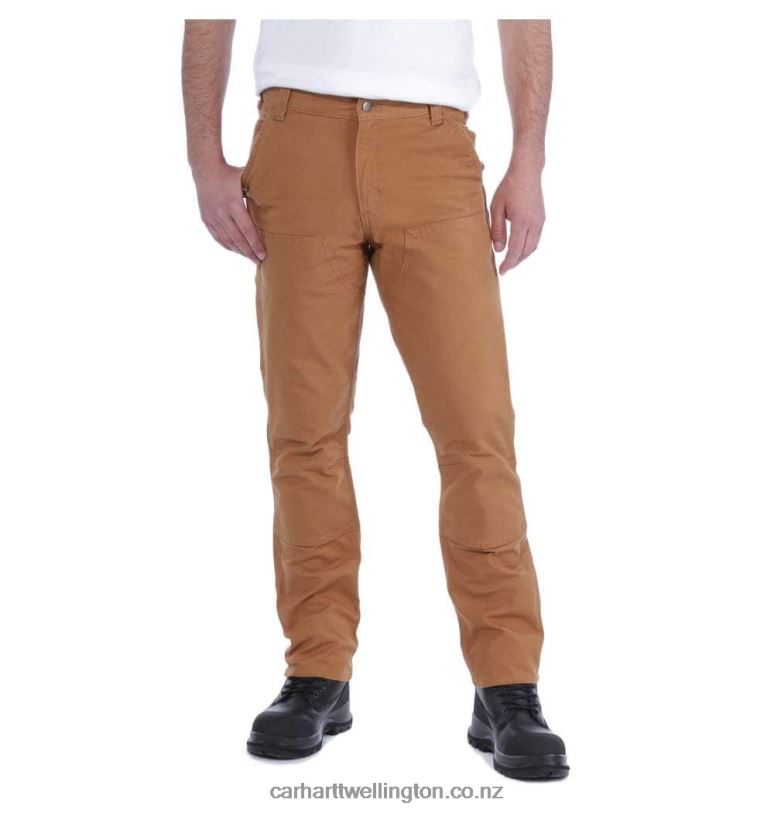 Men Rugged Flex Straight Fit Duck Double-Front Utility Work Pant Carhartt R6J0P52 Black