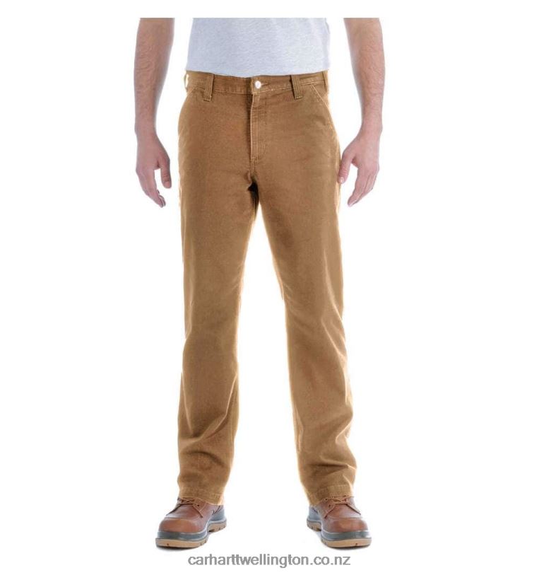 Men Rugged Flex Straight Fit Duck Tapered Leg Utility Work Pant Carhartt R6J0P67 Black