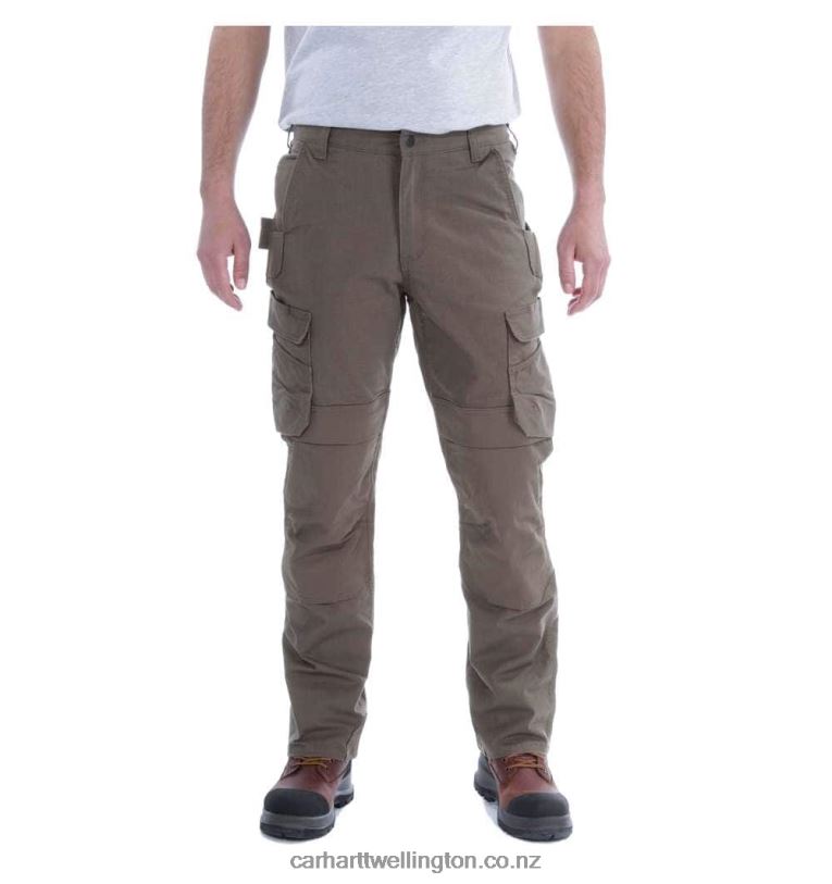Men Steel Rugged Flex Relaxed Fit Double-Front Cargo Work Pant Carhartt R6J0P64 Black